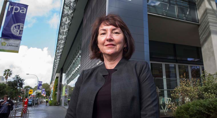 CEO Eileen Hannagan standing outside Chris O'Brien Lifehouse